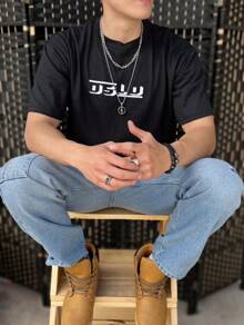 Playera con aplicación de DTF Golondrina - Negro - Ver 5