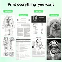 PeriPage 100 Sheets A4 Fast Drying Folding Paper, Suitable For A4 Size Printers, For Continuous And Rapid Printing - White - View 8