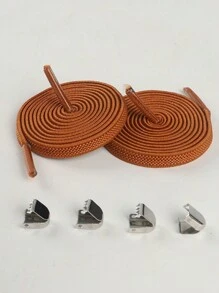 Slouchy Elastic No-Tie Shoelace For Flat Shoes, Canvas Shoes, Sneakers, Athletic Shoes - Multicolor - View 13