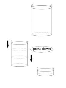 1pc Baby Room Canvas Foldable Clothes Storage Basket Cartoon Pattern With Handle Toy Box Storage Bucket Cute And Light, Suitable For Family Children's Baby Room Arrangement And Storage (Pattern Direction Random) - Multicolor - View 5