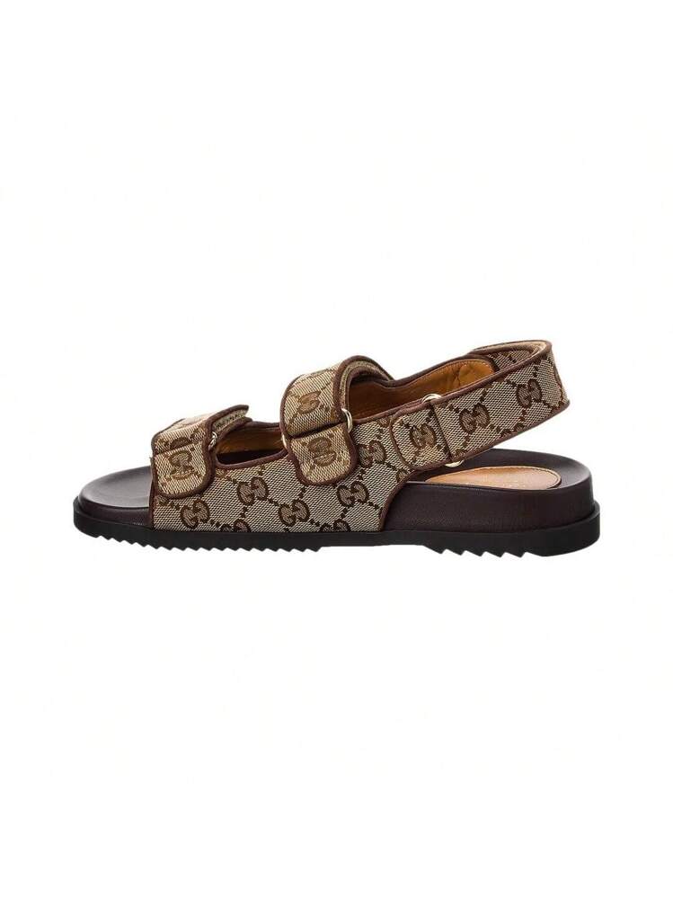 Gucci GG Canvas & Leather Sandal | SHEIN USA