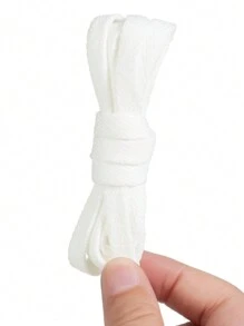 New Colorful Polyester Flat Shoelaces, Solid Color Laces For Canvas Shoes, Sneakers