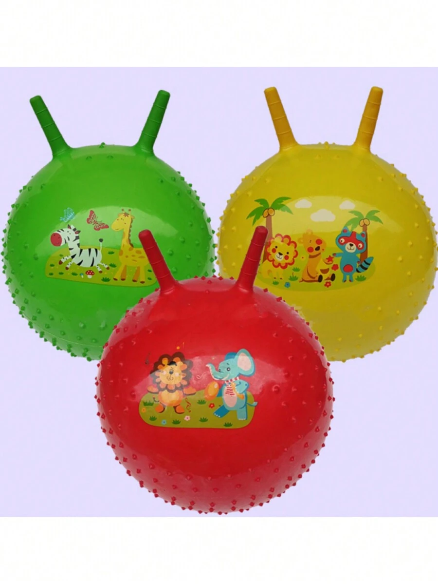 1pieza 45cm,Pelota que rebota inflable, deportes de interior, a prueba de explosiones, buena calidad - Rojo - Ver 1
