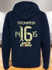 Hoodie America Tricampeon 14 16 15 Eternal Love Front Back