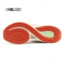 ONEMIX Nylon Carbon Fiber Running Shoes Marathon Shoes Breathable Ultra Light Track Field Kilometer Race Running Sneaker - Orange - View 2