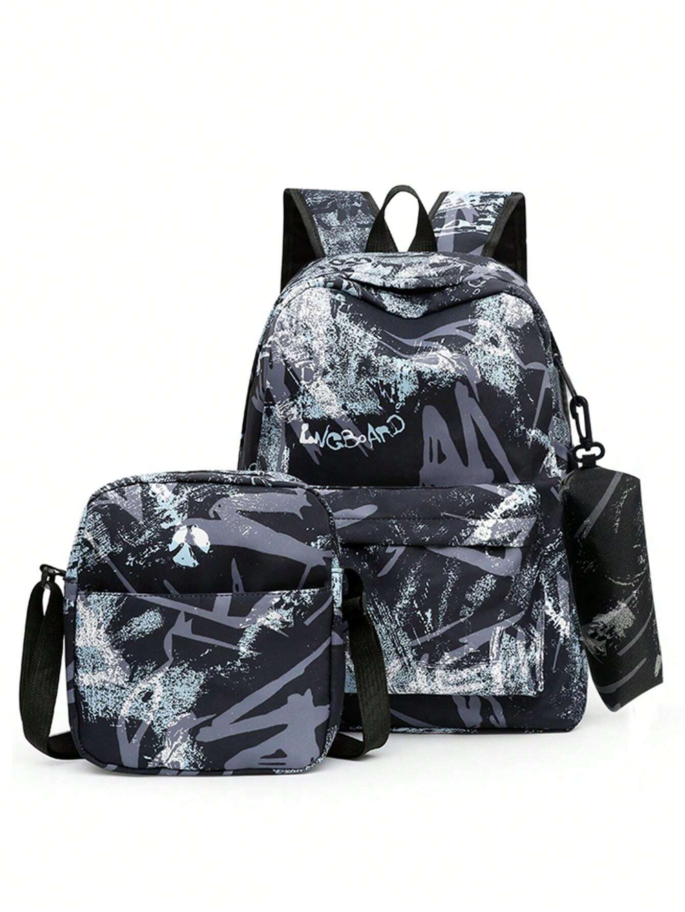 Set di 2 zaini Fluorescenti di notte con Sling Bag, di grande capacità