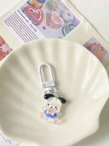 Sanrio Sanrio 10pcs/5pcs/1pc Transparent Kawaii Kitty Style Keychain, Suitable For Backpack, Car, Festival, Family Party, Birthday, Gift Choices