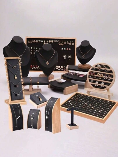 1 件珠宝展示架吊坠项链手链耳环戒指收纳架模特胸围收纳架柜台展示道具返校