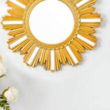 3pcs/Set Wall Mirror Decoration Set, Round Gold Mirror, Home Decor, Suitable For Bedroom, Living Room, Entrance - No Power Needed, Unique Wall Decoration Gifts Birthday Graduation