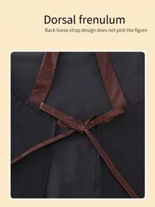 Waterproof And Oil Resistant Canvas Apron ,Adjustable Waistband, Breathable Fabric, New Kitchen Home Cooking Oil And Stain Resistant Apron, Wear Resistant,Kitchen, Bathroom, Family, Household Products,With Pockets , Multi-Purpose, Suitable For Coffee Bars And Restaurants