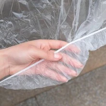 1pc/3pcs Disposable Car Jacket Thick Transparent Car Cover Sunscreen And Rainproof Plastic PE Film Dust Cover Universal Protective Cover