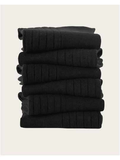 2/5/10 Pairs Classic Black Breathable Moisture Wicking Men's Socks For Business/Formal Wear Or Sportswear, Suitable For Spring/Summer, Fall