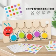 Juego de ajedrez divertido y colorido con diseños de dibujos animados, tablero de rompecabezas, ajedrez de cinco y seis colores, caterpillar, mariquita. Ideal como regalo para Navidad, Pascua, Año Nuevo, cumpleaños y temporada escolar. - Multicolor - Ver 3