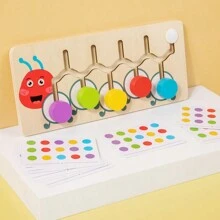 Juego de ajedrez divertido y colorido con diseños de dibujos animados, tablero de rompecabezas, ajedrez de cinco y seis colores, caterpillar, mariquita. Ideal como regalo para Navidad, Pascua, Año Nuevo, cumpleaños y temporada escolar. - Multicolor - Ver 6