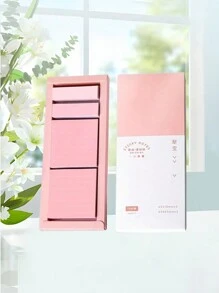 Creative Minimalist Boxed Sticky Note Set, Gradient Color, Student/Office Memo Pads With Adhesive & Index Tabs, Various Sizes & Styles To Fit Different Note-Taking Occasions