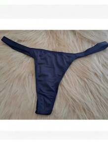 Double String Bikini Panty Premium Women's Lingerie - 藏蓝色 - 查看 1