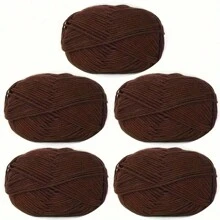 5 stuks ultrazachte handgehaakte stof, voor haken, breien en meerkleurige garens, doe-het-zelf-knutselgarens, 4-draads garen voor doe-het-zelf-sjaal, muts, trui, haakpakketten voor beginners, comfortabel en gezond leven