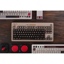 8Bitdo Retro Mechanical Keyboard 87 Keys Bluetooth 2.4G USB-C Hot Swap Gaming Keyboard Dual Super Buttons Super Stick For Windows Android C64 Edition - Black1 - View 10