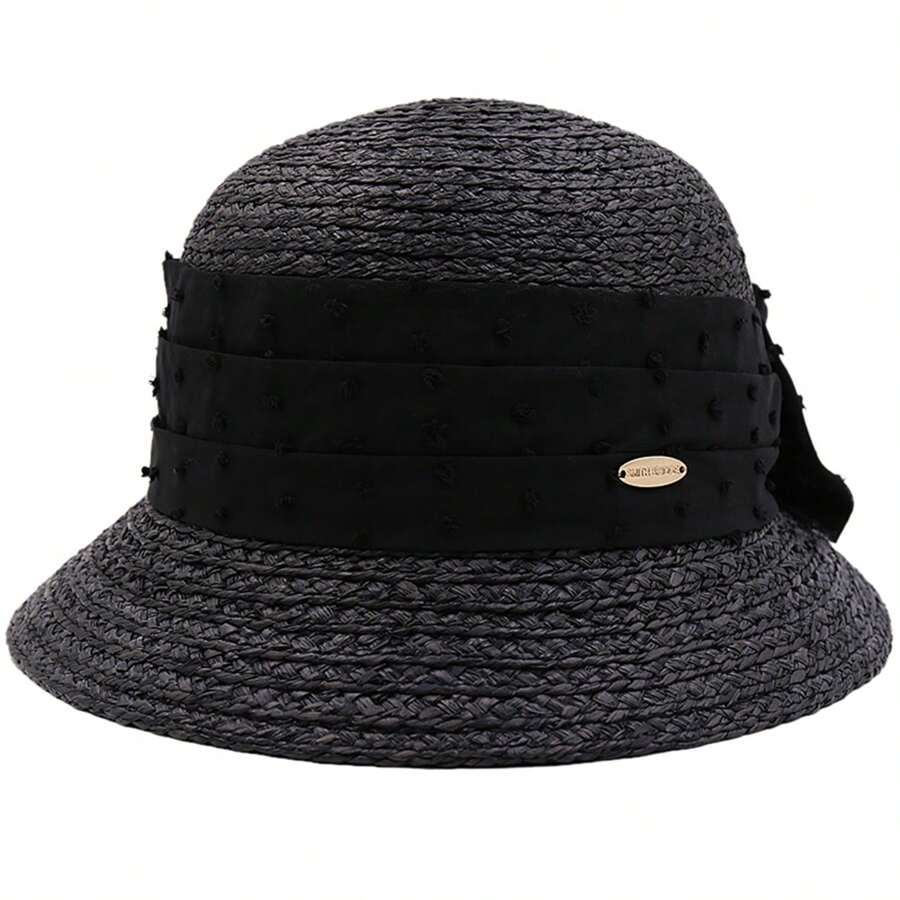 HATSON 户外旅行防晒帽，男女休闲运动帽，SBRFAI2009BK - 黑色 - 查看 1