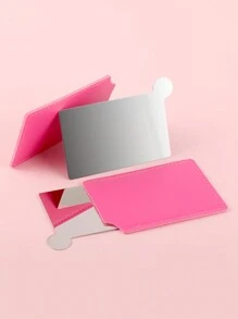 1PC Stainless Steel Multi-Color Carded Makeup Mirror Student Dormitory Desktop Small Mirror Ladies Dressing Mirror Travel Gift For Girlfriend And Mother Birthday Gifts Graduation