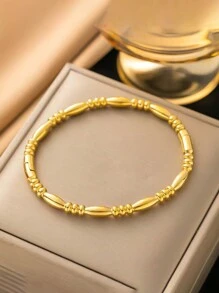 1 件不锈钢竹制嘻哈手镯，适合日常佩戴，很棒的礼物 - 手鐲 - 查看 10