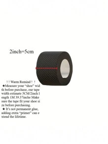 1m/Pack Thicken Anti-Slip Shock Absorbing Heel Grips, Non-Slip Cushion Pads, Protect Against Abrasion And Noise For Heels, For Women High Heels Women Pumps And Men Sneakers Shoes Summer - Black - View 2