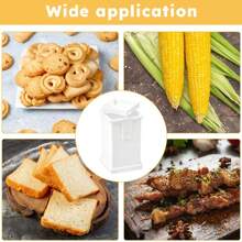 Spreadable Butter Dispenser With Built-In Lid - Ideal For Corn, Bagels And More - Plastic, White - Multicolor - View 4
