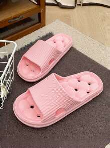 Damen Plastik-Pantoffeln, super leicht, rutschfest mit Ablauföffnungen, Indoor-Dusche, Bad, Pool, leicht, atmungsaktiv, schnell trocknend, Sandalen, Duschschuhe, Hausschuhe, leichte antibakterielle rosa EVA-Plastik-Pantoffeln, Haushalts-Badezimmer, Hotel-Resort, Strand, Schwimmen, durchlässig, atmungsaktiv, tragbar, Massage, Pantoffeln, Hausschuhe, rosa Pantoffeln, Damensandalen - Pink - Übersicht 4