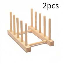 2 Pcs Wooden Puzzle Display Stand Jigsaw Puzzle Holder Rack, Baby Room Decoration Rack,Puzzle Storage Rack Organizer Shelf For Craft Collection Lovers - Multicolor - View 11