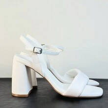 Solid Color Fashionable, Elegant, Soft And Comfortable High Heel Sandals