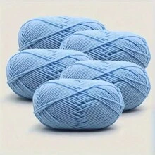5 stuks ultrazachte handgehaakte stof, voor haken, breien en meerkleurige garens, doe-het-zelf-knutselgarens, 4-draads garen voor doe-het-zelf-sjaal, muts, trui, haakpakketten voor beginners, comfortabel en gezond leven
