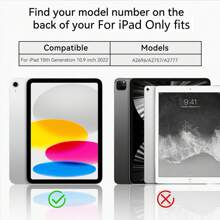 1 件 iPad 第 10 代 10.9 英寸平板电脑保护套 蜘蛛网图案平板电脑保护套 兼容 iPad iPad 第 10 代保护套 重型防震保护套 带屏幕保护膜、支架、手/肩带和笔架，黑色+天蓝色。新款保护套采用优质 TPU 和防滑硅胶制成 - 綠+白 - 查看 11