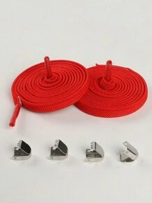 Slouchy Elastic No-Tie Shoelace For Flat Shoes, Canvas Shoes, Sneakers, Athletic Shoes - Multicolor - View 25