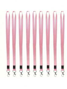 5 sztuk kolorowych różowych, niebieskich, czarnych smyczy, modny design unisex, odpowiedni do identyfikatorów biurowych, smycz na rejs, z obrotowymi haczykami do łatwego użycia, artykuły szkolne, powrót do szkoły - Wielokolorowe - Zobacz 13