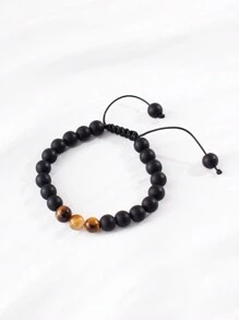 Ett armband från mamma till son, med inspirerande kärlekscitat, födelsedagspresent, föräldrars examenspresent, tacksägelse och julklapp till sonen - Svart - Visa 4