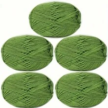 5 stuks ultrazachte handgehaakte stof, voor haken, breien en meerkleurige garens, doe-het-zelf-knutselgarens, 4-draads garen voor doe-het-zelf-sjaal, muts, trui, haakpakketten voor beginners, comfortabel en gezond leven