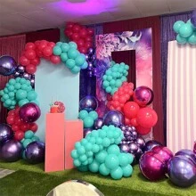 5 Inch, 10 Inch, 12 Inch, And 18 Inch Pearl White Balloons, Matte White Balloons, Round Pearl White Latex Balloons, Retro Color Balloons Suitable For Weddings, Birthdays, Christmas Anniversaries, Background White Themed Parties, Arched Decorations