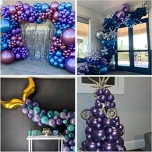 5 Inch, 10 Inch, 12 Inch, And 18 Inch Pearl White Balloons, Matte White Balloons, Round Pearl White Latex Balloons, Retro Color Balloons Suitable For Weddings, Birthdays, Christmas Anniversaries, Background White Themed Parties, Arched Decorations