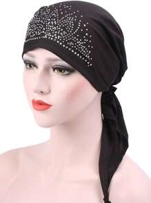 1 件装男士保暖针织帽带帽檐纯色弹力透气针织混纺滑雪帽冬季秋季 - 彩色 - 查看 20