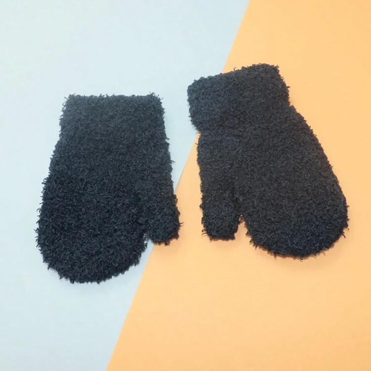 1 Pair 0-4 Years Old Plush Thick Warm Baby Gloves, Winter Plus Plush Children Full Finger Gloves - 1Pair - View 18