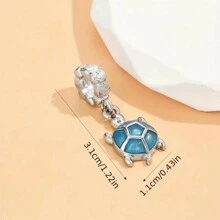 1 Máy Tính Nhiều Màu Sắc Bướm Hồng Hình Trái Tim Nơ Khảm Kim Cương Giả Tự Làm Mặt Dây Chuyền Cho Vòng Tay Hoặc Vòng Cổ, Lễ Tình Nhân Phụ Kiện - Nhiều màu - Xem 5