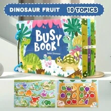 1pc Early Educational Silent Sticky Book For Toddlers, Repetitive Learning Puzzle Sticker Book Montessori Toy - Quiet Book - View 19