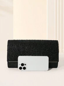 Linda bolsa de mão com glitter, lantejoulas, luxuosa, brilhante, decorada com strass, elegante, para noite, para festeiras, para mulheres, para jantares de noiva, perfeita para festas, casamentos, bailes de formatura, jantares/banquetes, coquetéis