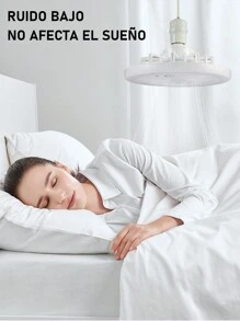 Ceiling Fan With Light And Remote Control, E27 Base, 3 Speed Wind Adjustment, 3000-6500k Dimmable LED Light For Bedroom, Kitchen - 三色 - 查看 8