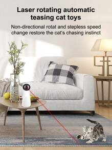 全新 USB 多功能猫玩具、自娱激光笔、LED 红光激光猫智能玩具、自动激光逗猫器