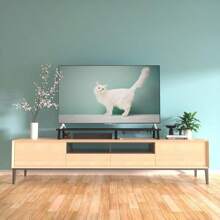 Large Dual Monitor Stand Riser - Monitor Stand For 2 Monitors Desk Shelf With Awer Wood Monitor Riser Stand With Storage Organize For PC TV Laptop Screen Black - ClassicBlack1 - View 6