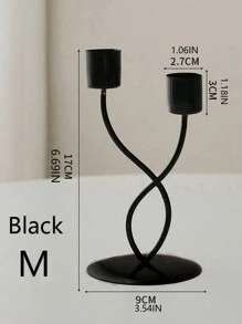 1 件时尚家居装饰奢华复古烛台，简约浪漫餐桌装饰配件