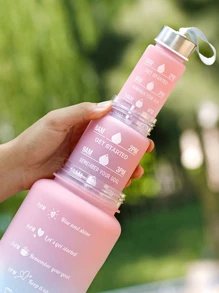 1pc, 300ml, 750ml, 2000ml Outdoor Sports Large Capacity Gradient Color Water Bottle/Tumbler, Portable For Outdoor & Home Use