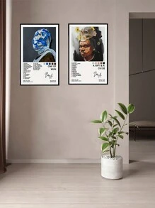 2pcs Gunna Music Album Poster: A Gift & A Curse - Unframed Canvas Wall Art - Room Aesthetic - Ideal For Bedroom, Living Room, Or Corridor - Suitable For Christmas, Halloween, Or Winter Decoration - Art Print - Modern American Style - Outdoor Use - Vertical Orientation - No Frame - Canvas Material - Ink Art Medium Gifts Birthday Graduation