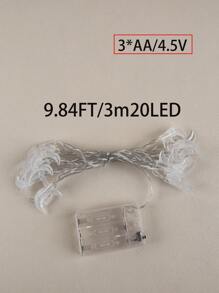 1 暖光 10/20/40 LED 月亮装饰灯串，满天月亮装饰灯串 19.68 英尺，40LED 带闪烁功能，适用于节日装饰、日常氛围、节日装饰灯串（不含电池） - 暖光 - 查看 9